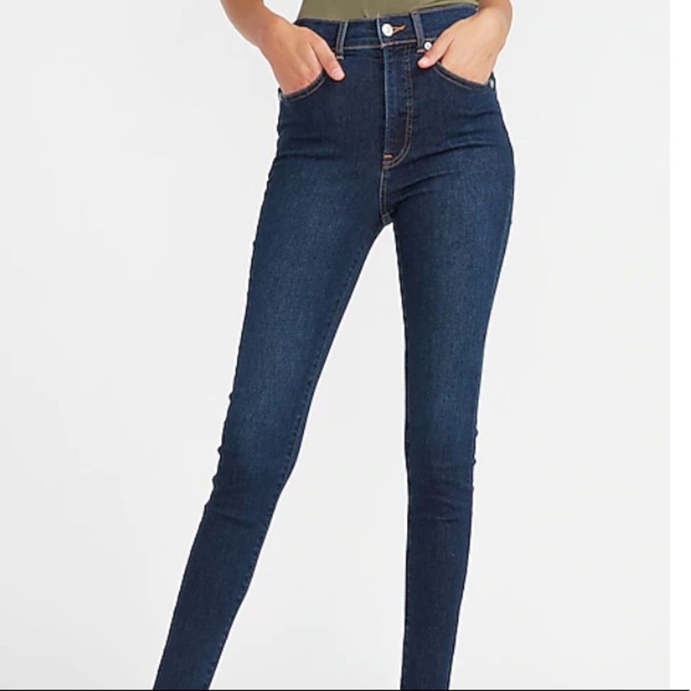 Express high waisted skinny jeans size 0